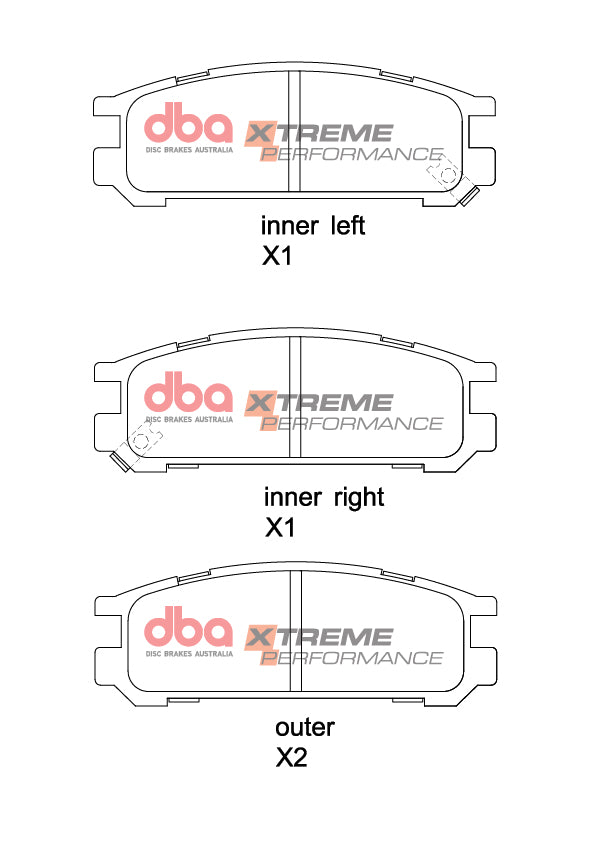 Rear Xtreme Performance Brake Pads