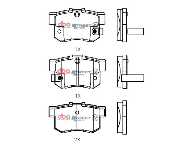 Rear Street Series EV Brake Pads