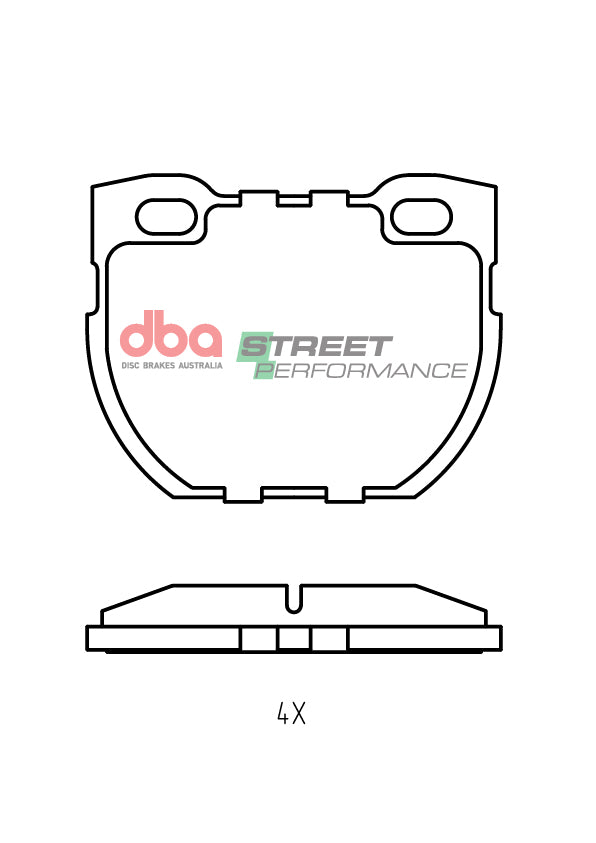 Rear Street Performance Brake Pads