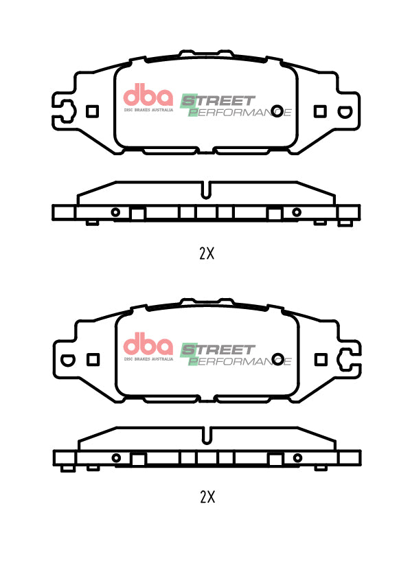 Rear Street Performance Brake Pads