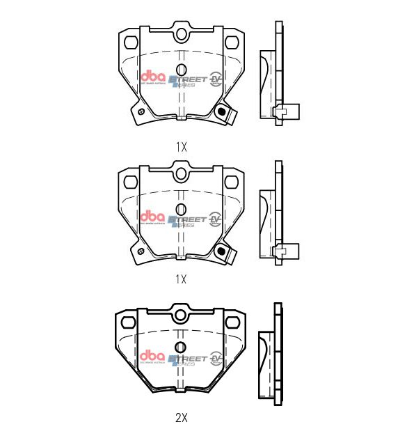 Rear Street Series EV Brake Pads