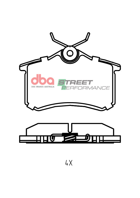 Rear Street Performance Brake Pads