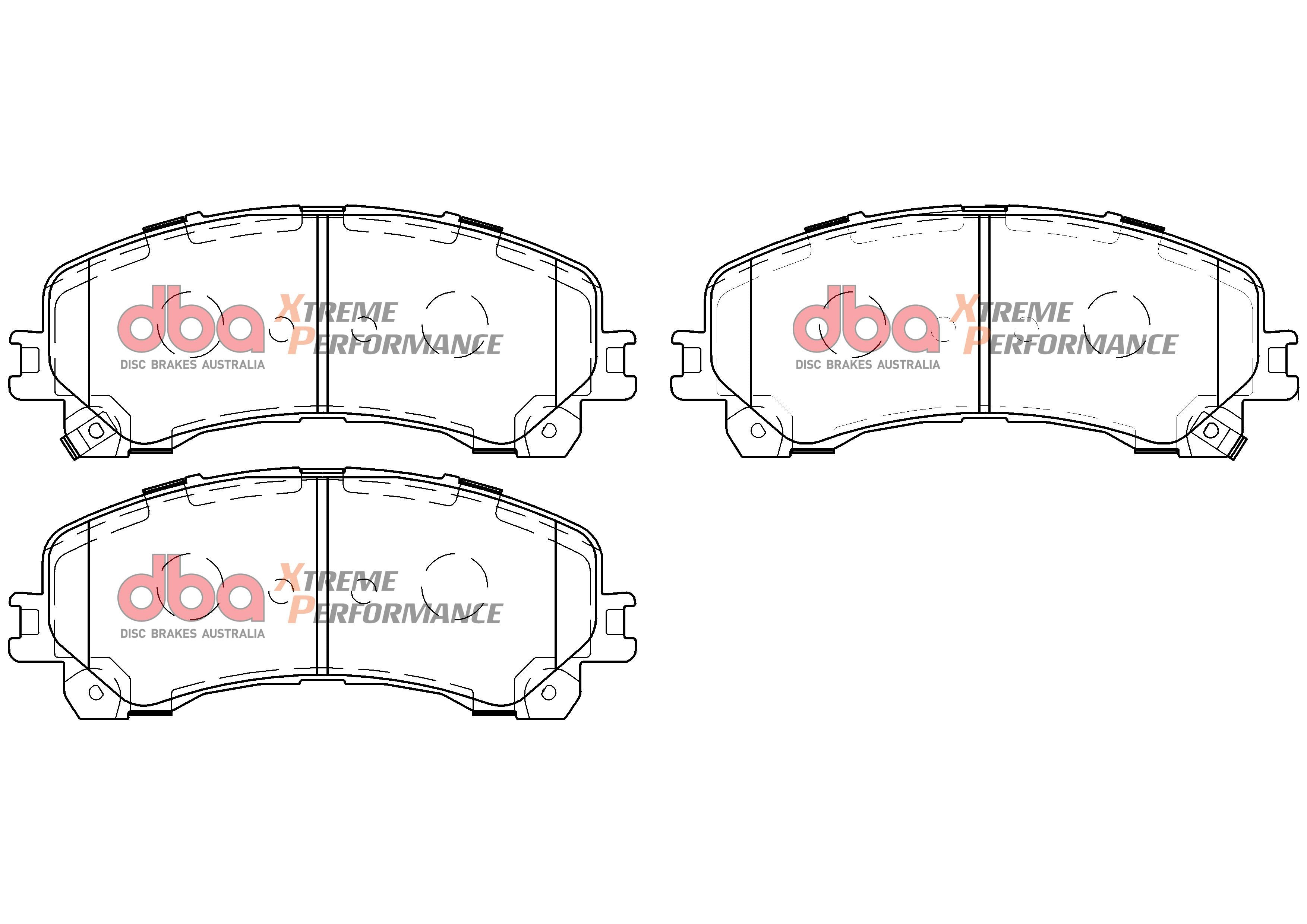 Front Xtreme Performance Brake Pads