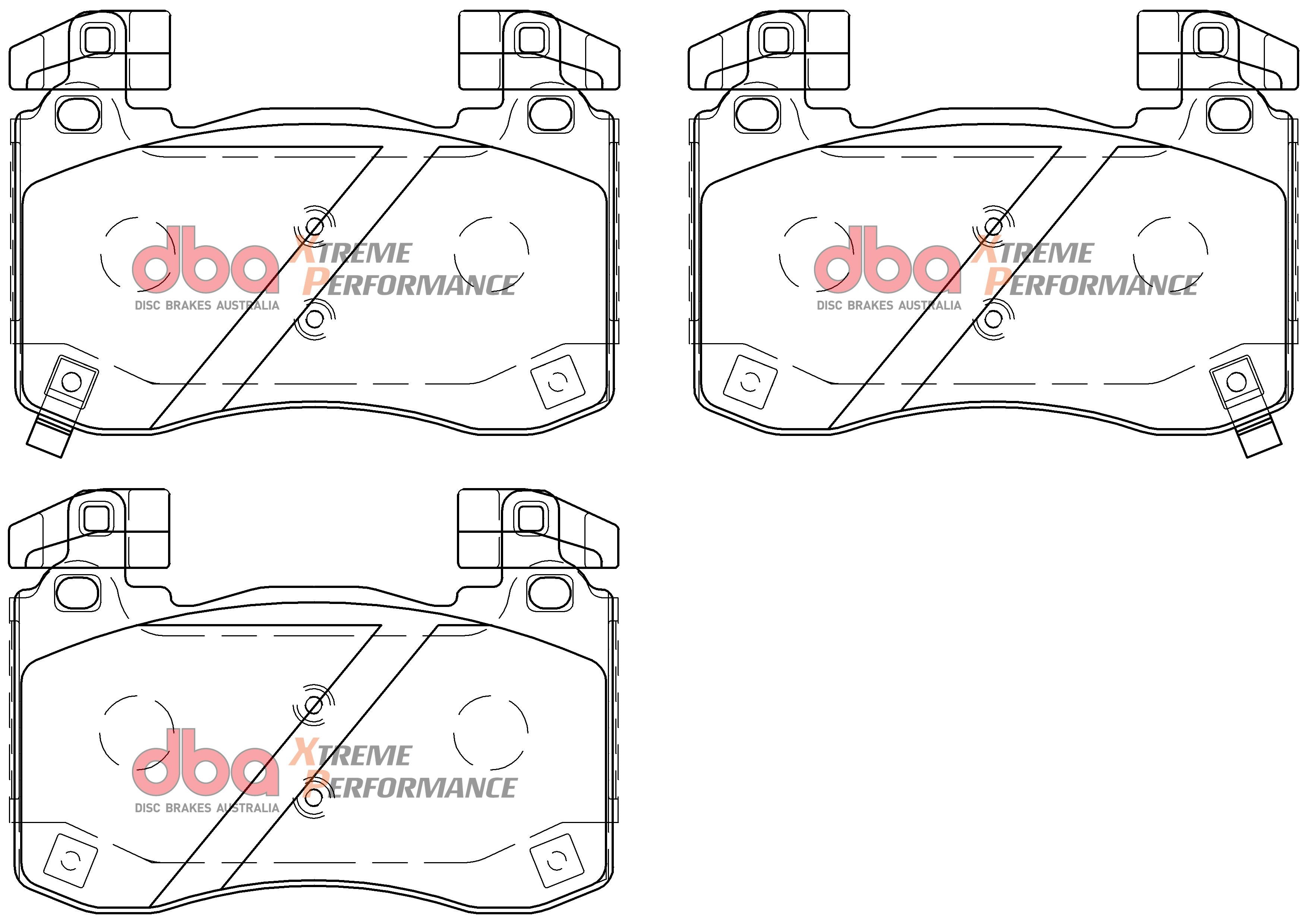 Front Xtreme Performance Brake Pads