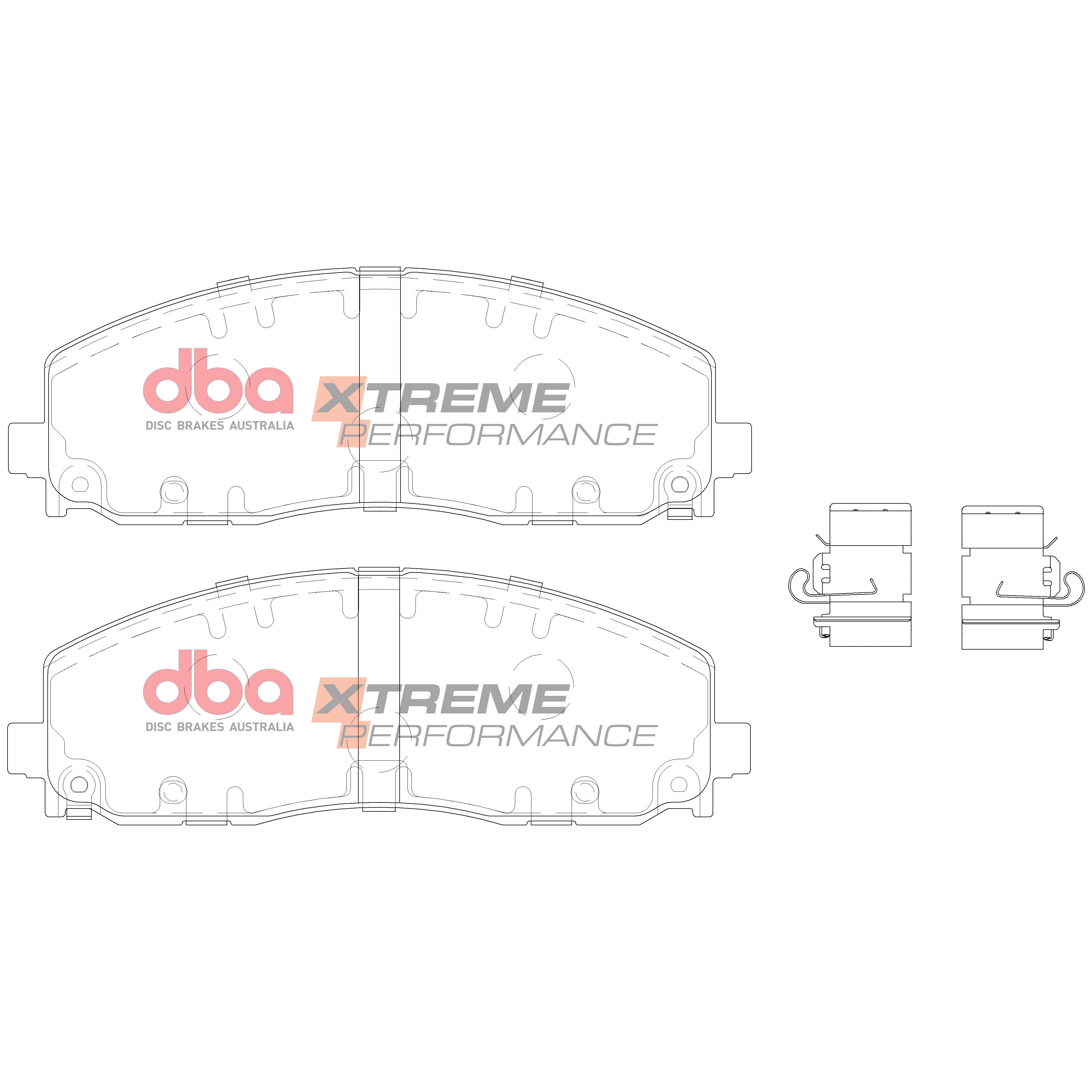 Front Xtreme Performance Brake Pads