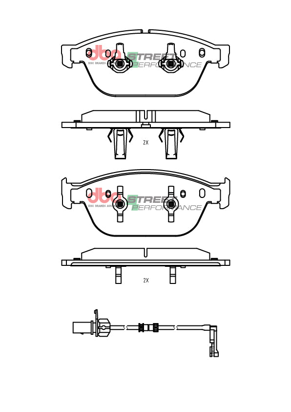 Front Street Performance Brake Pads