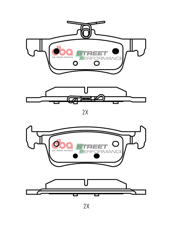 Rear Street Performance Brake Pads