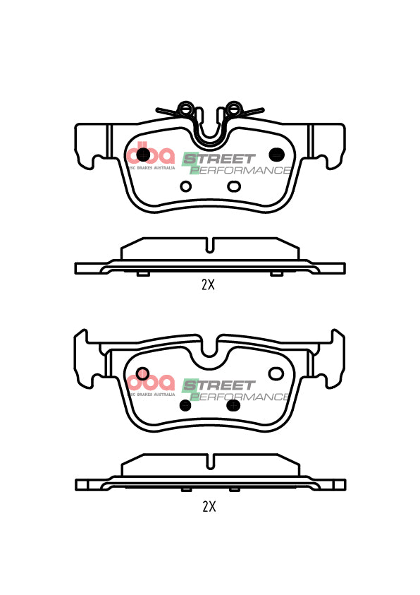 Rear Street Performance Brake Pads