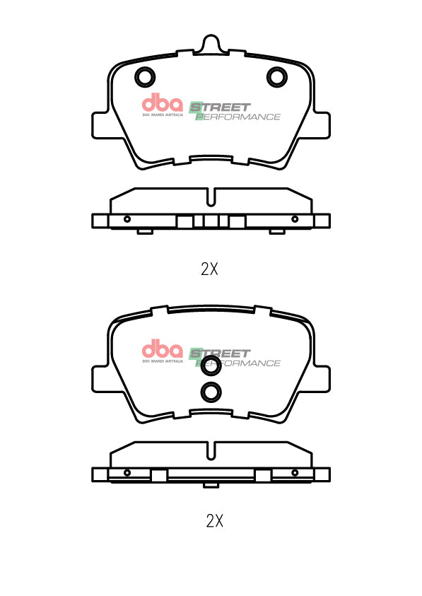 Rear Street Performance Brake Pads