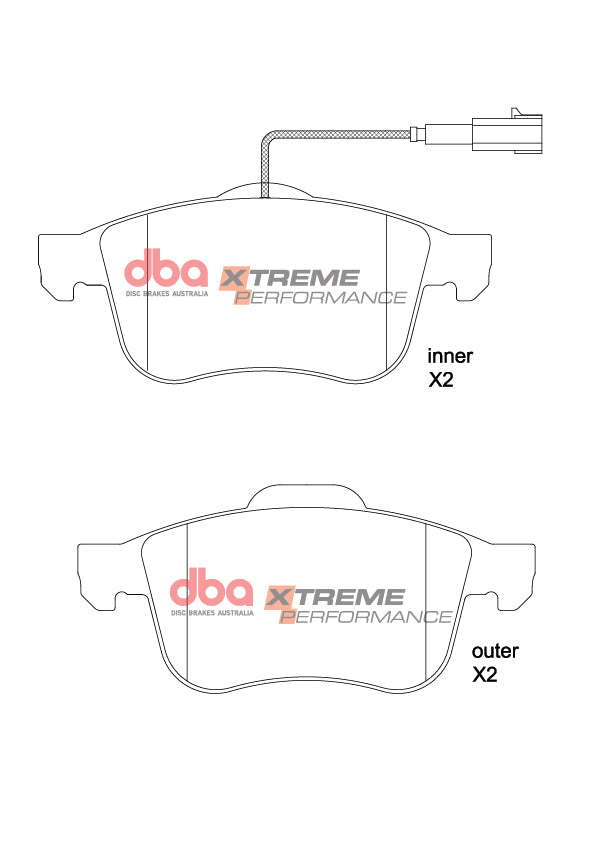 Front Xtreme Performance Brake Pads