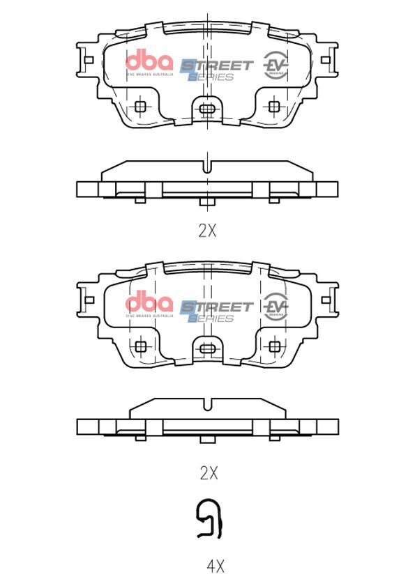 Rear Street Series EV Brake Pads