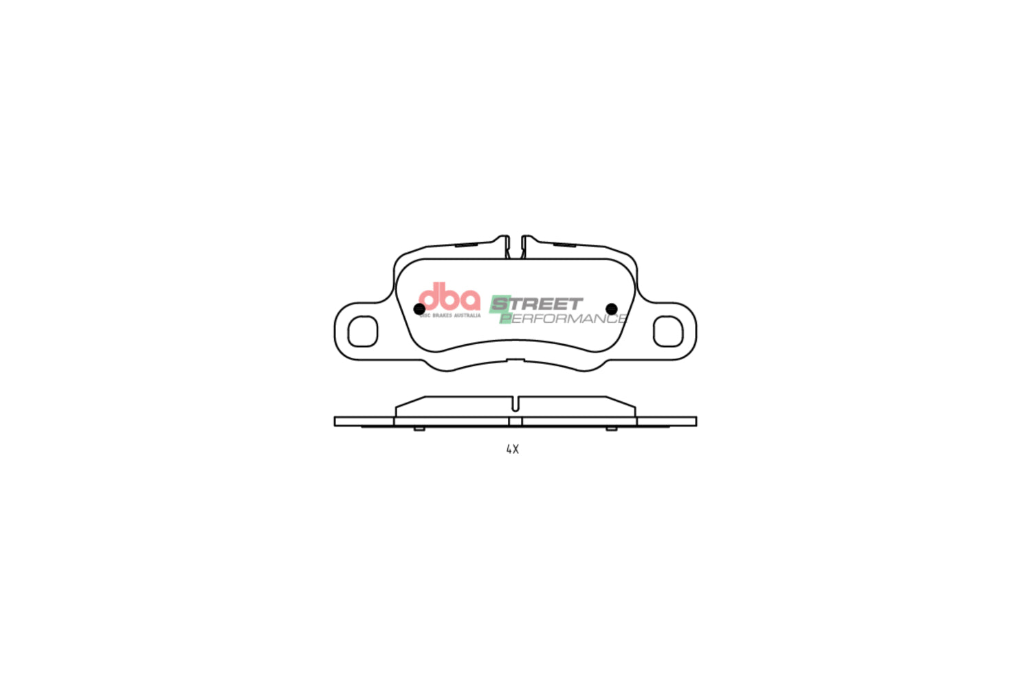 Rear Street Performance Brake Pads