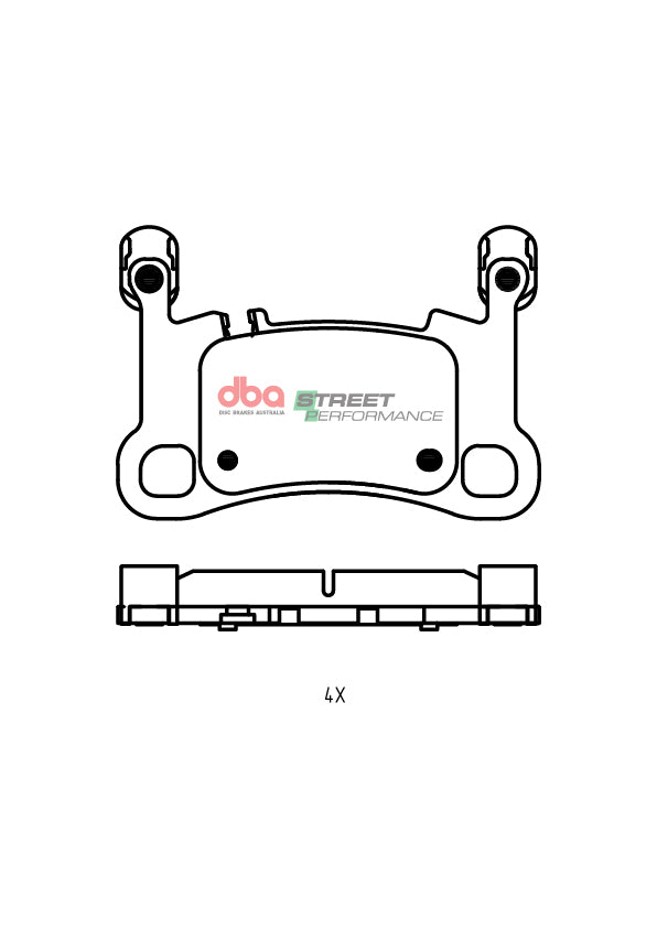 Rear Street Performance Brake Pads