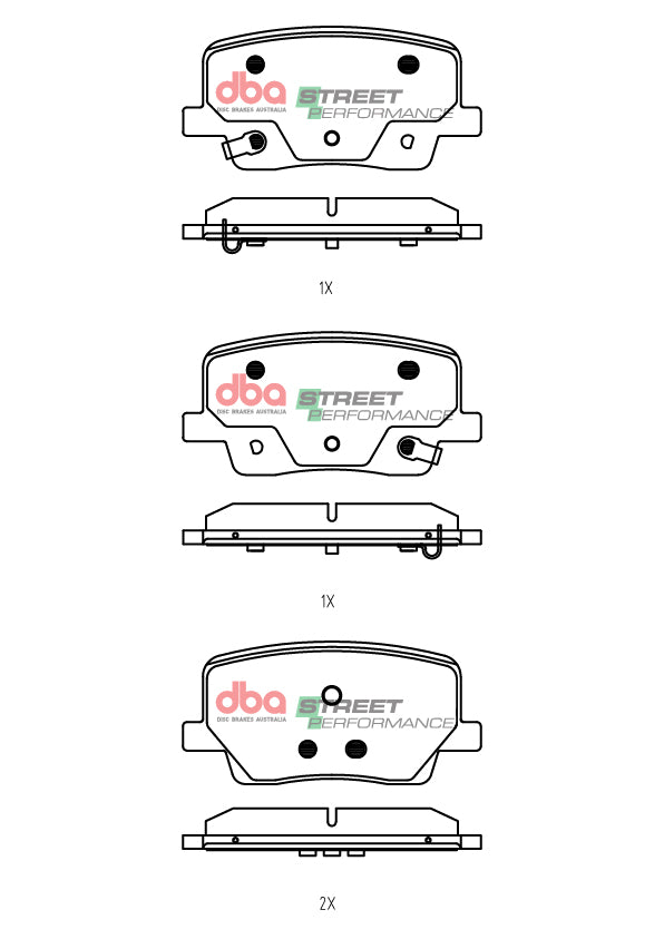 Rear Street Performance Brake Pads