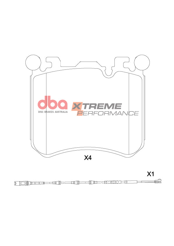 Front Xtreme Performance Brake Pads