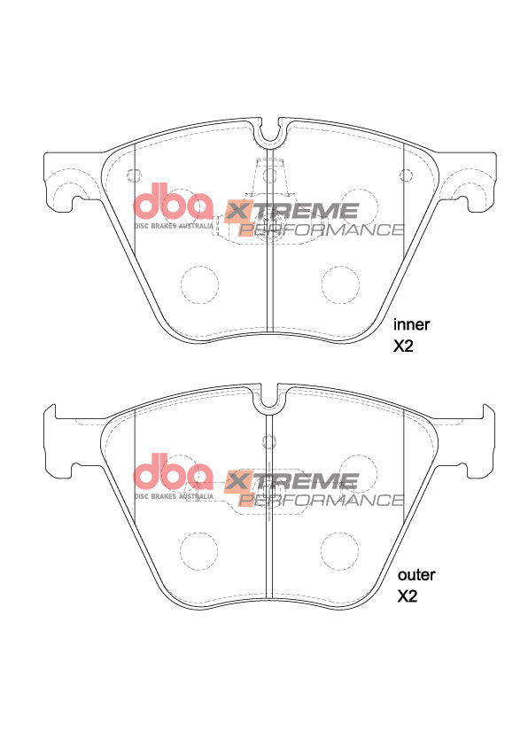 Front Xtreme Performance Brake Pads