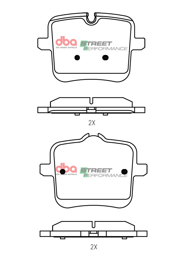 Rear Street Performance Brake Pads