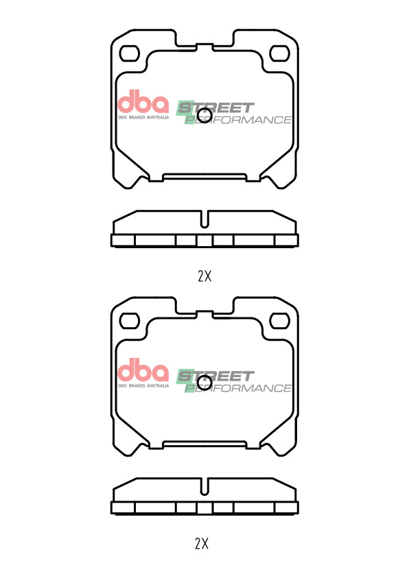 Rear Street Performance Brake Pads
