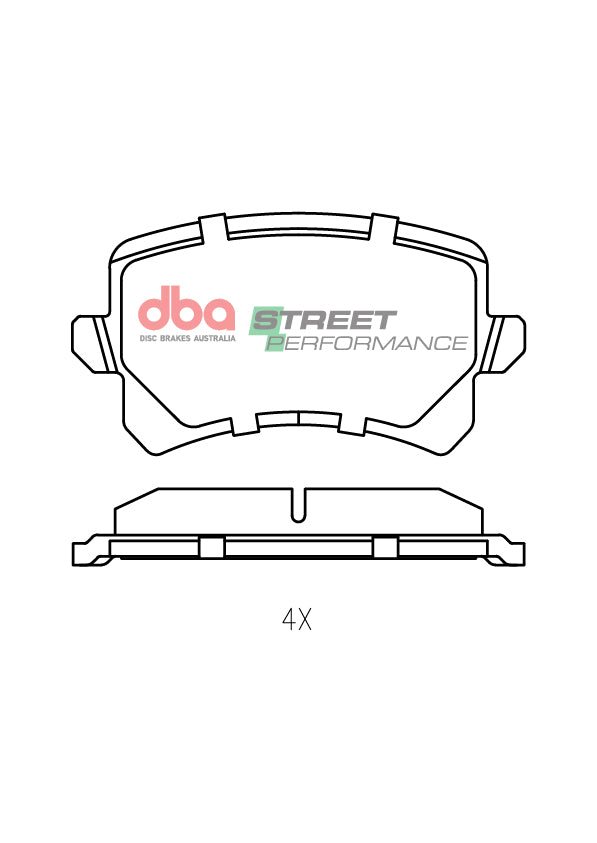 Rear Street Performance Brake Pads