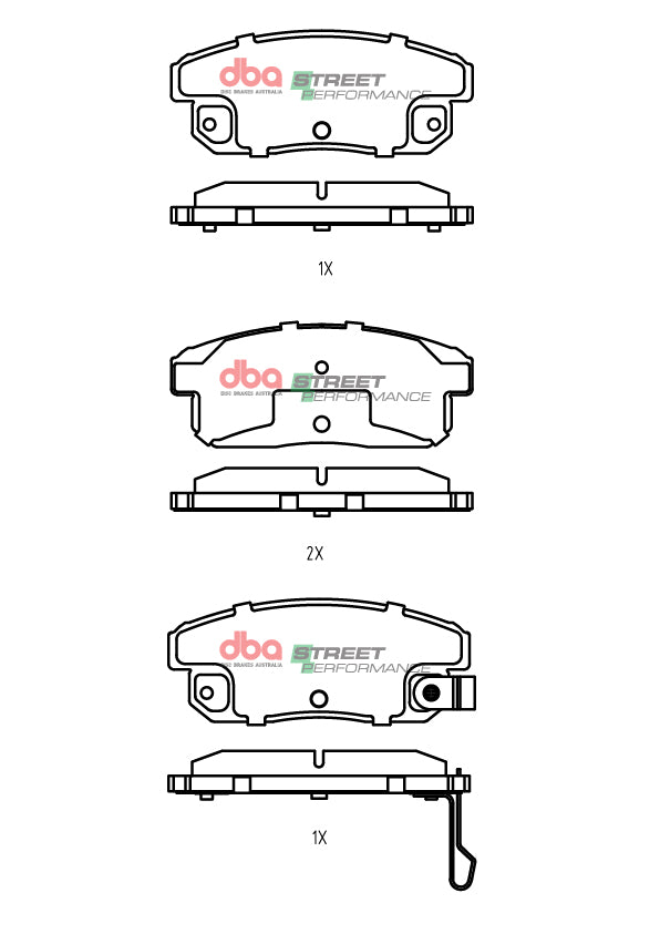 Rear Street Performance Brake Pads