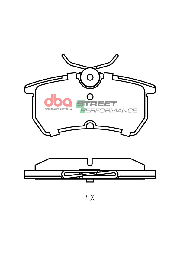 Rear Street Performance Brake Pads