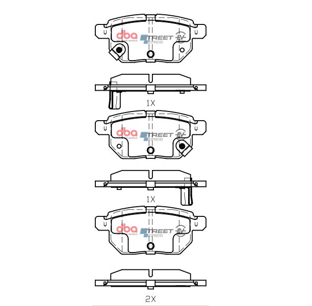 Rear Street Series EV Brake Pads