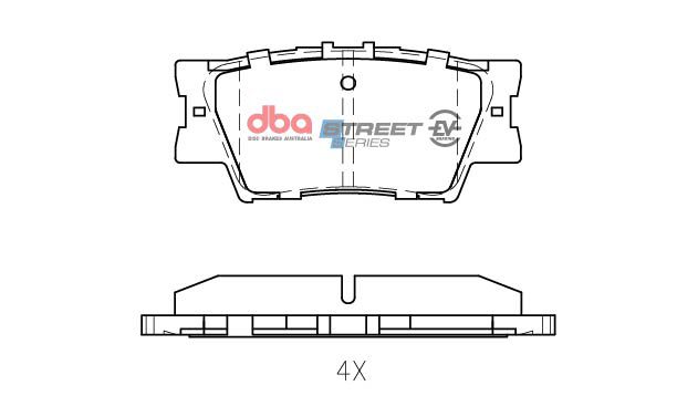 Rear Street Series EV Brake Pads