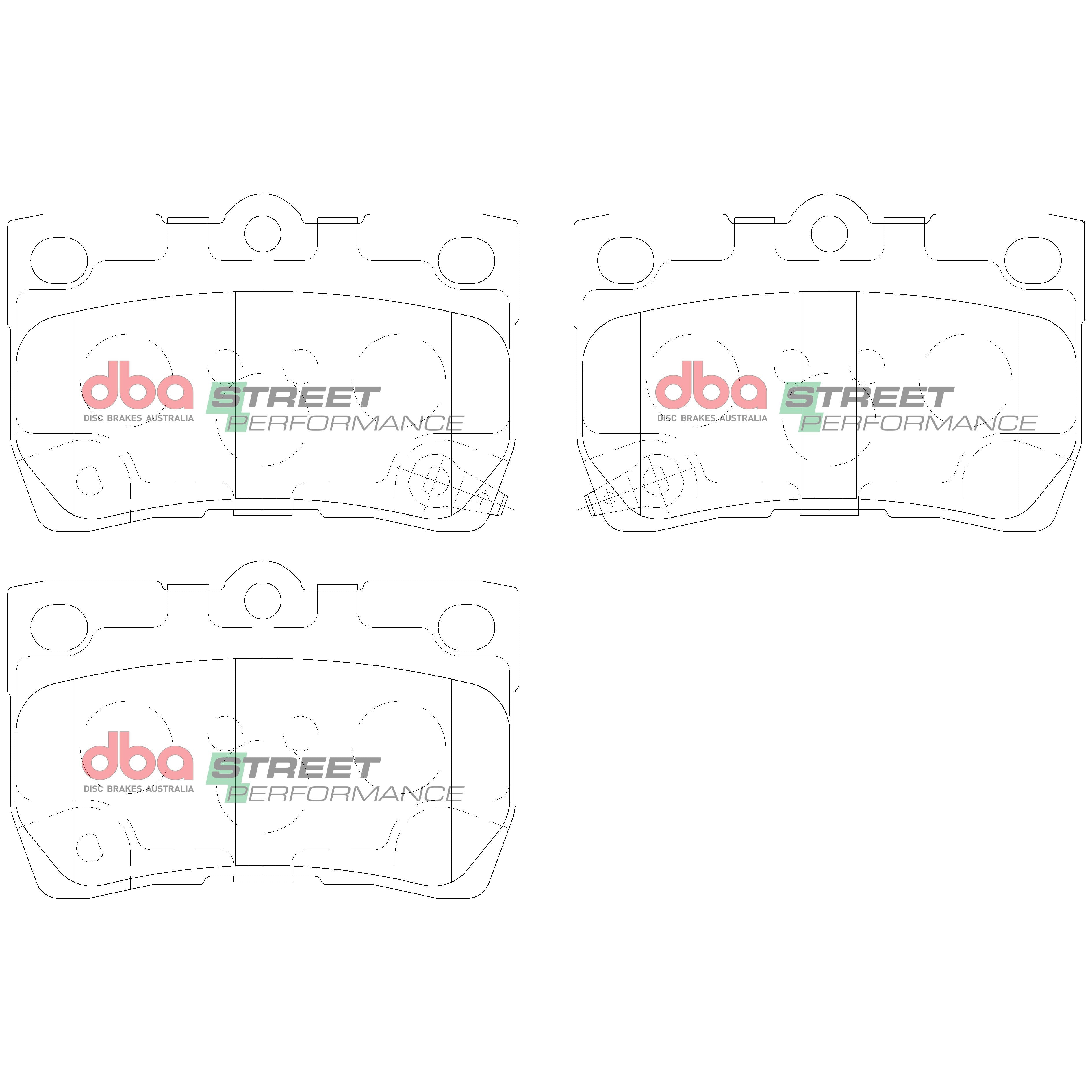 Rear Street Performance Brake Pads