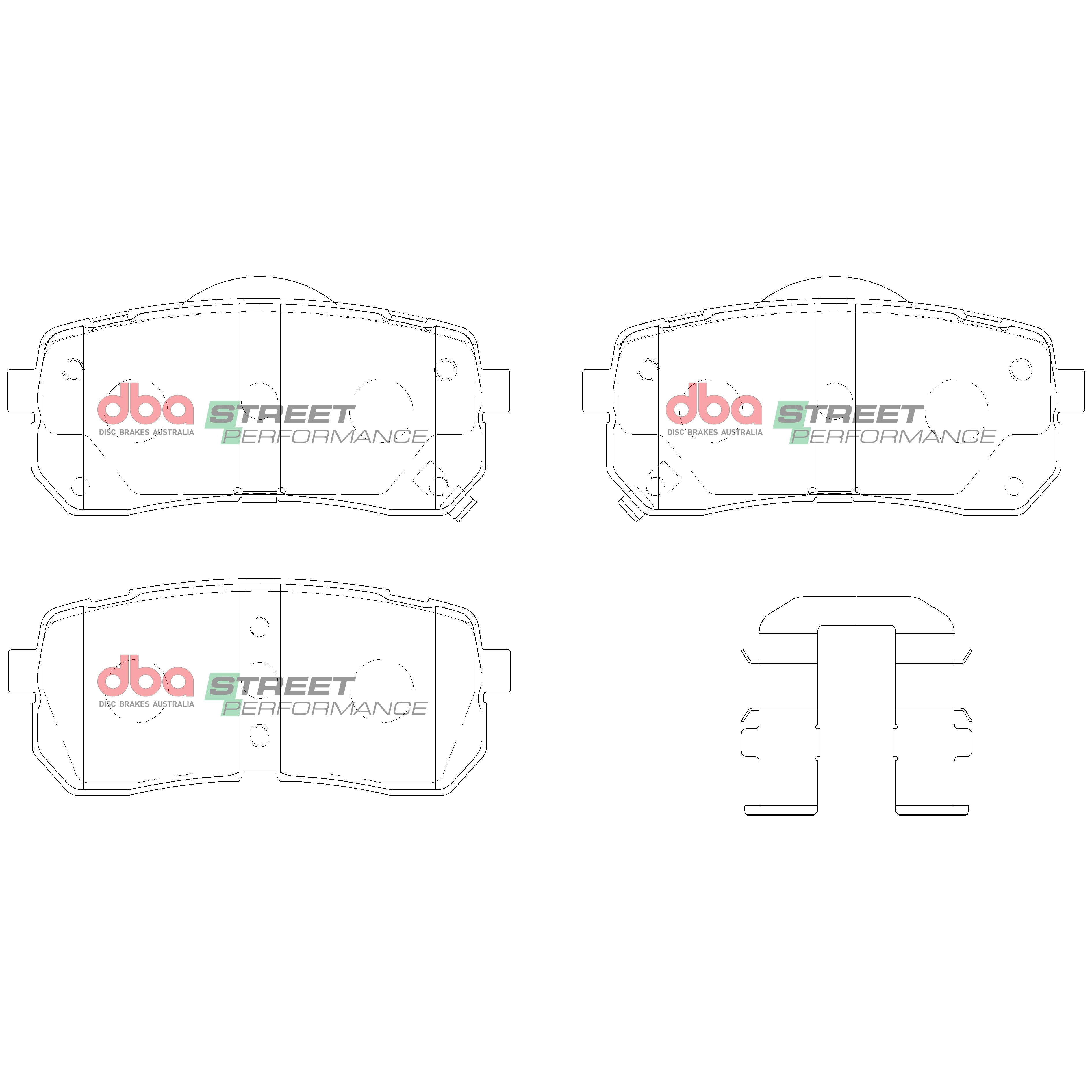 Rear Street Performance Brake Pads