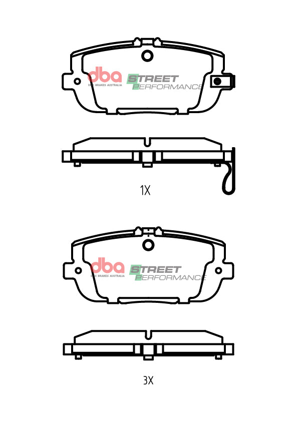 Rear Street Performance Brake Pads