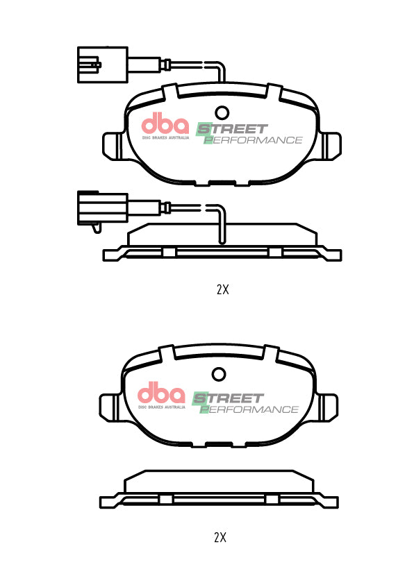 Rear Street Performance Brake Pads