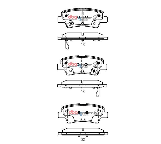 Rear Street Series EV Brake Pads