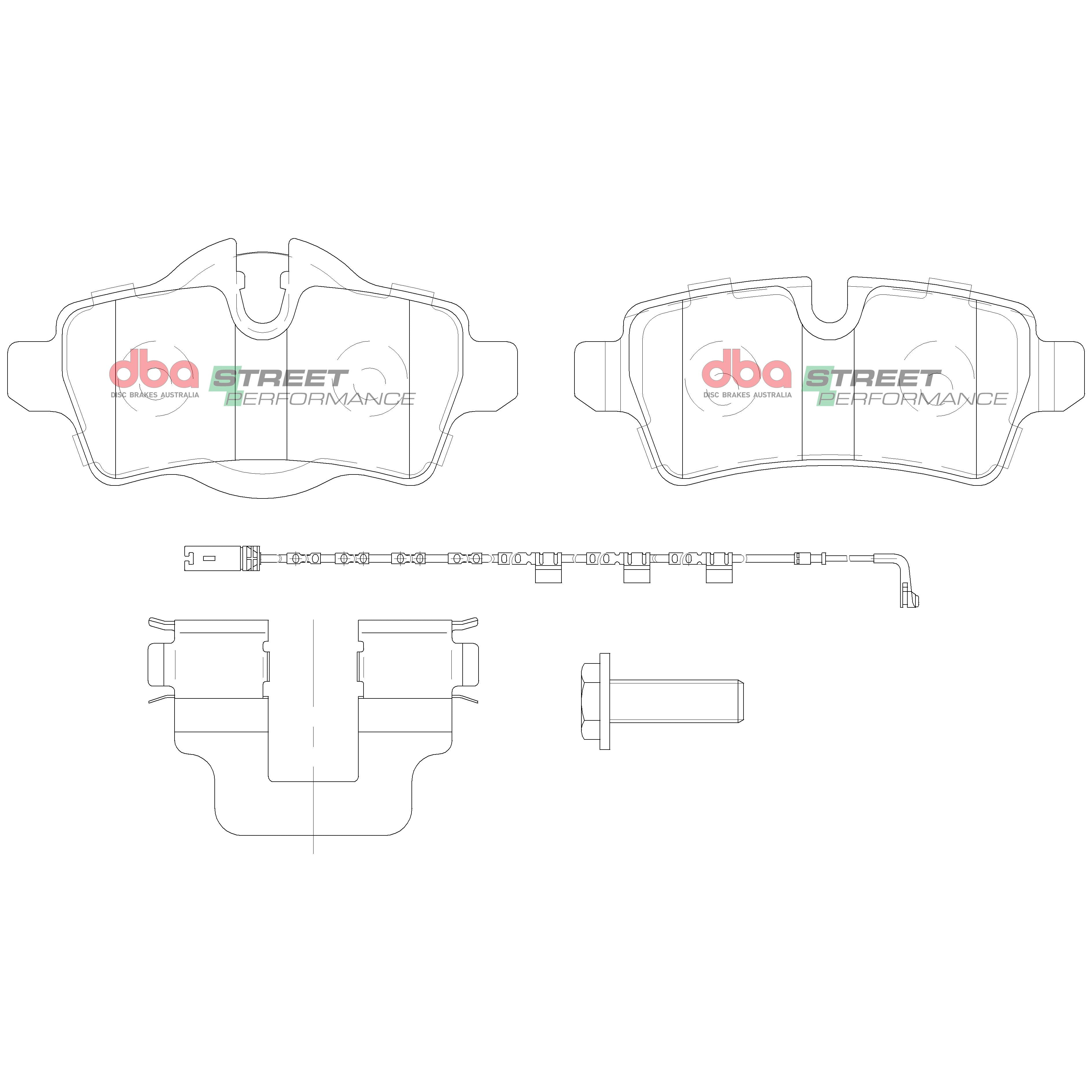 Rear Street Performance Brake Pads