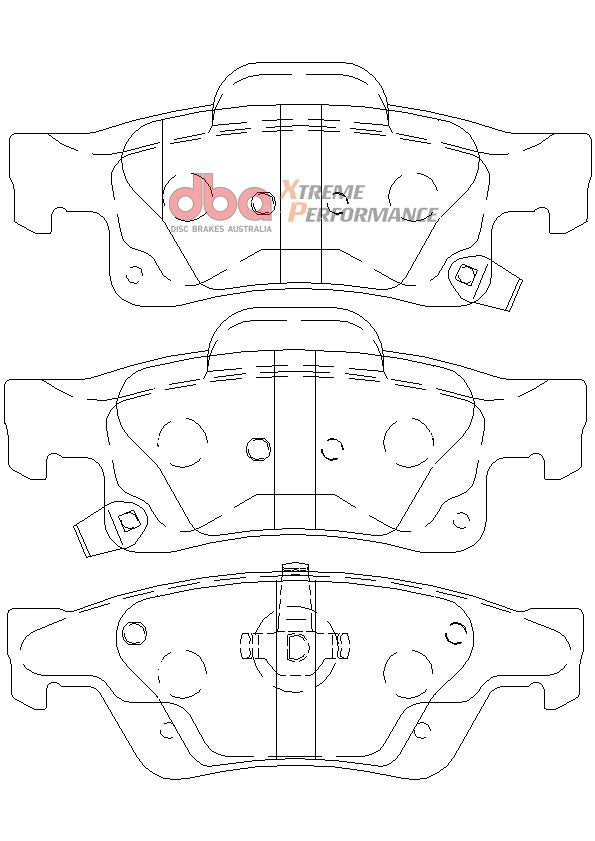 Rear Xtreme Performance Brake Pads
