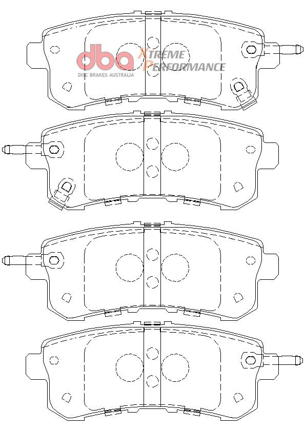 Rear Xtreme Performance Brake Pads