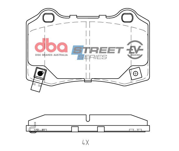 Rear Street Series EV Brake Pads