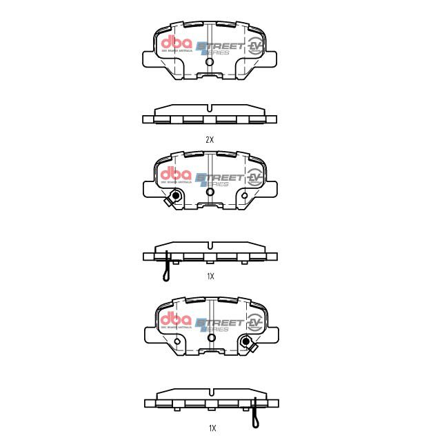 Rear Street Series EV Brake Pads