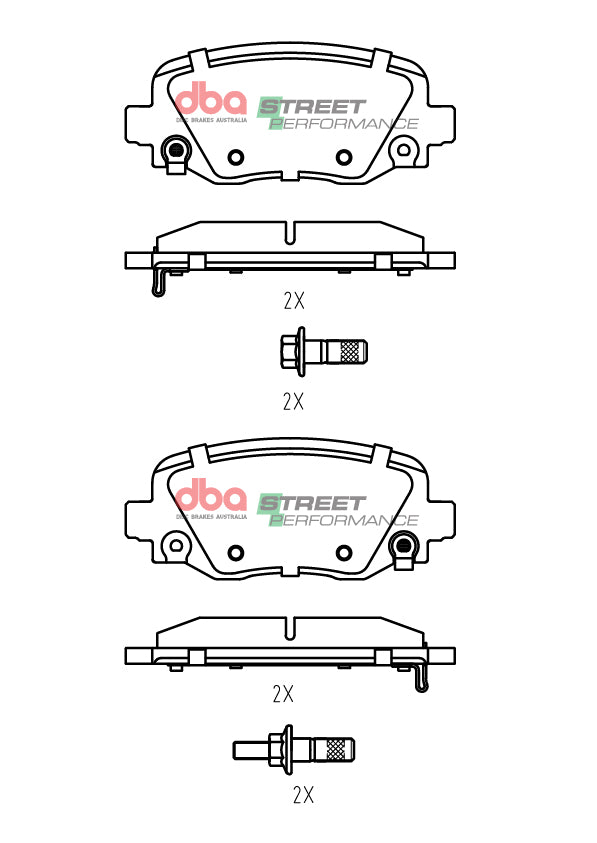 Rear Street Performance Brake Pads
