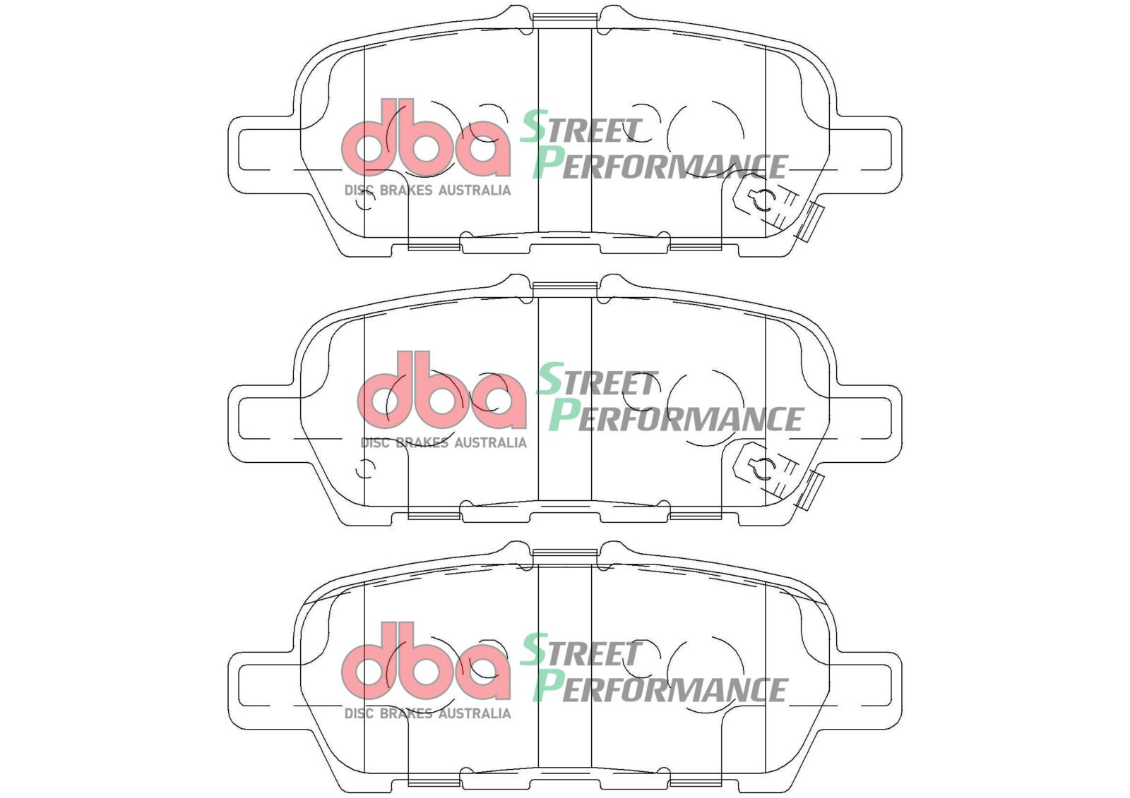 Rear Street Performance Brake Pads