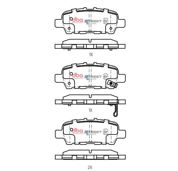 Rear Street Series EV Brake Pads