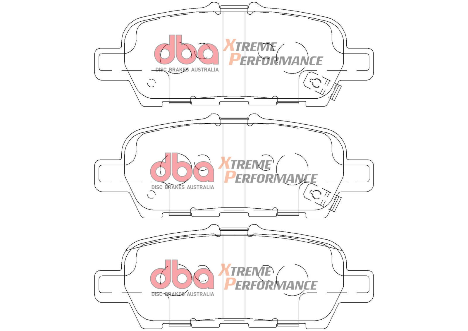 Rear Xtreme Performance Brake Pads