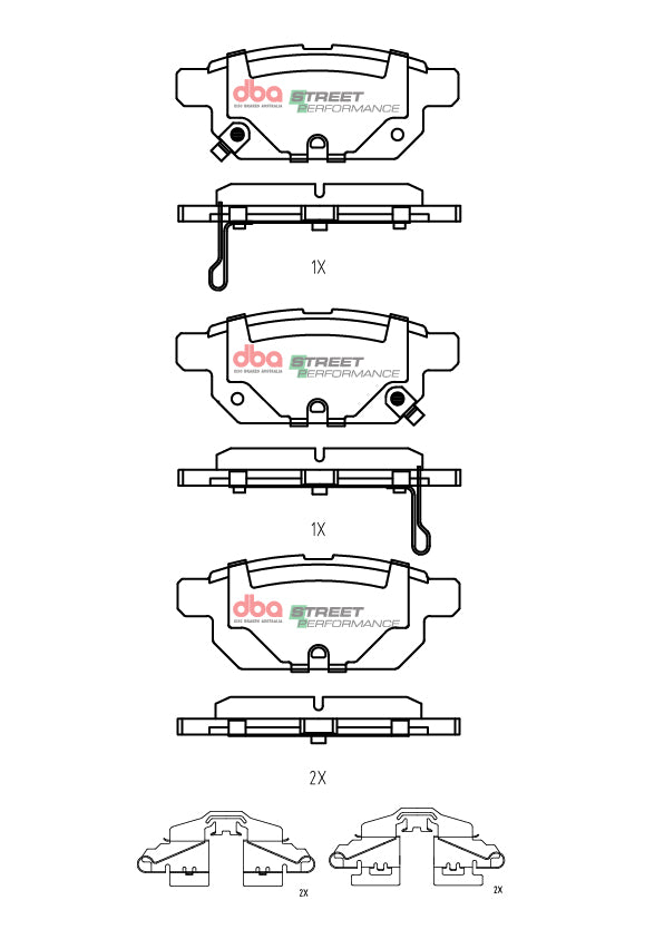 Rear Street Performance Brake Pads