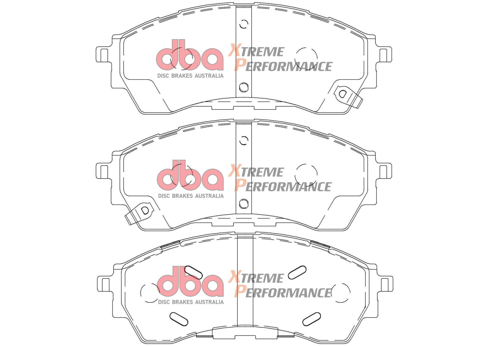 Front Xtreme Performance Brake Pads