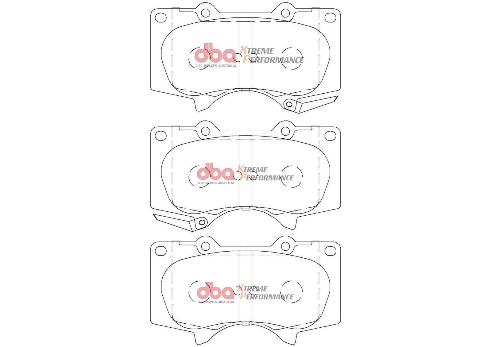 Front Xtreme Performance Brake Pads