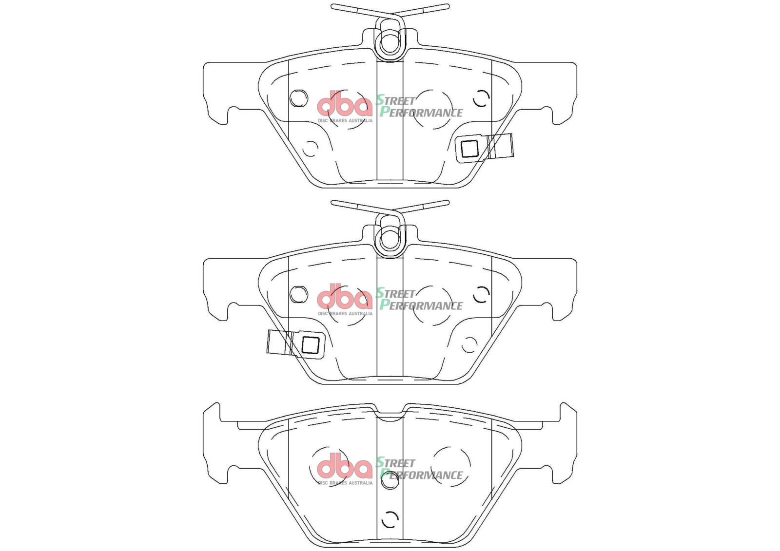 Rear Street Performance Brake Pads