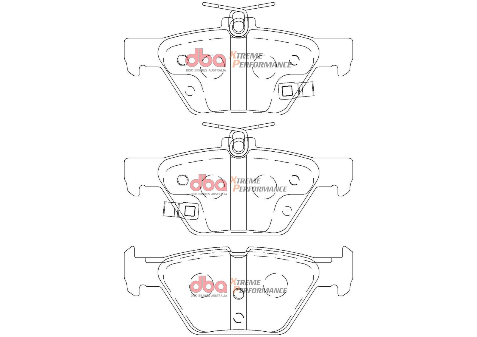 Rear Xtreme Performance Brake Pads