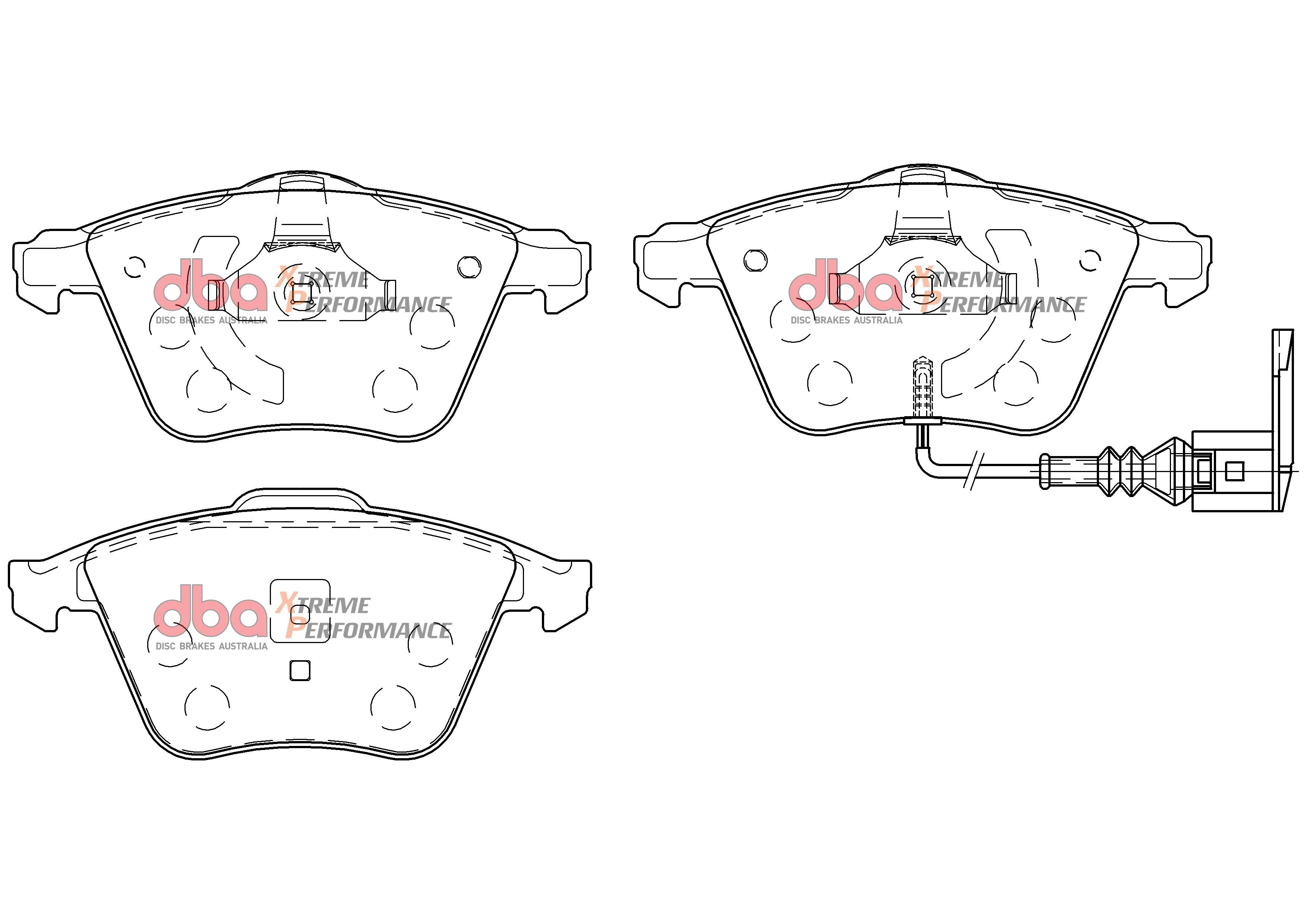 Front Xtreme Performance Brake Pads