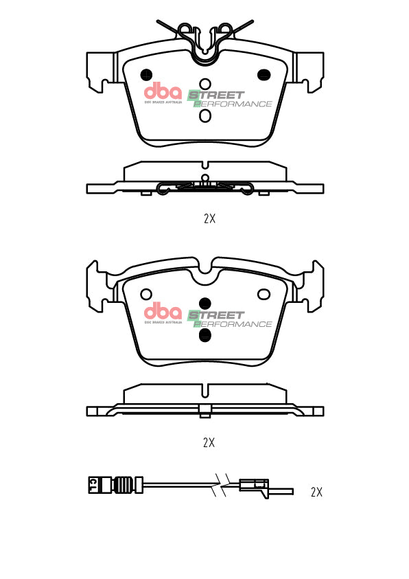 Rear Street Performance Brake Pads