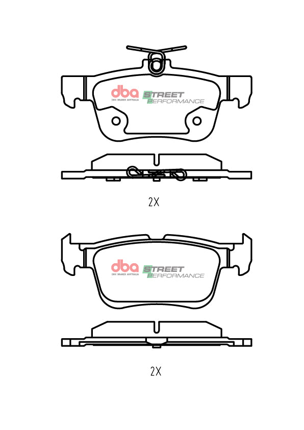 Rear Street Performance Brake Pads