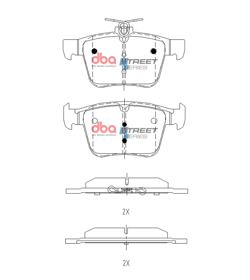 Rear Street Series Brake Pads